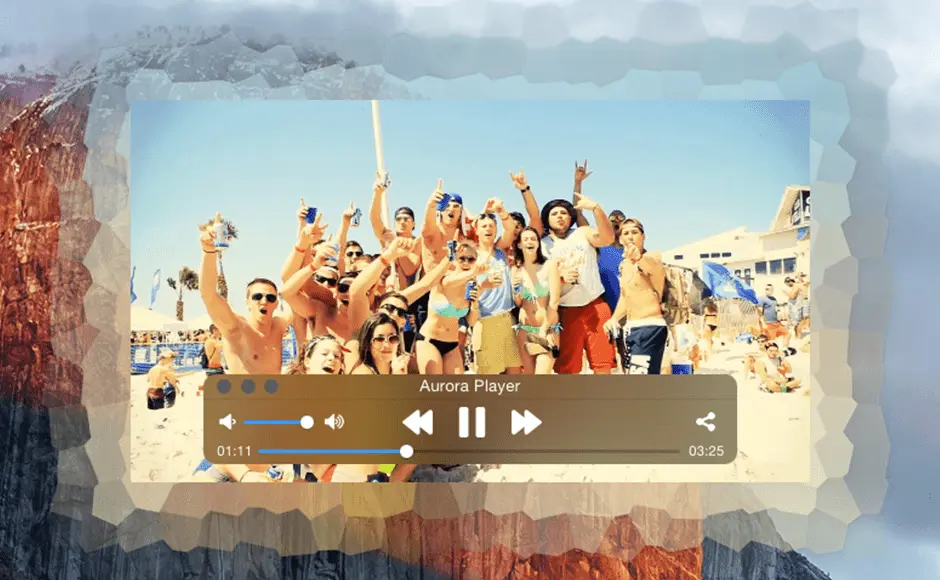 Aurora Player best video player on Mac type video effects