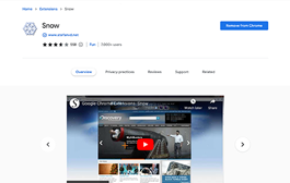 Install Snow browser extension